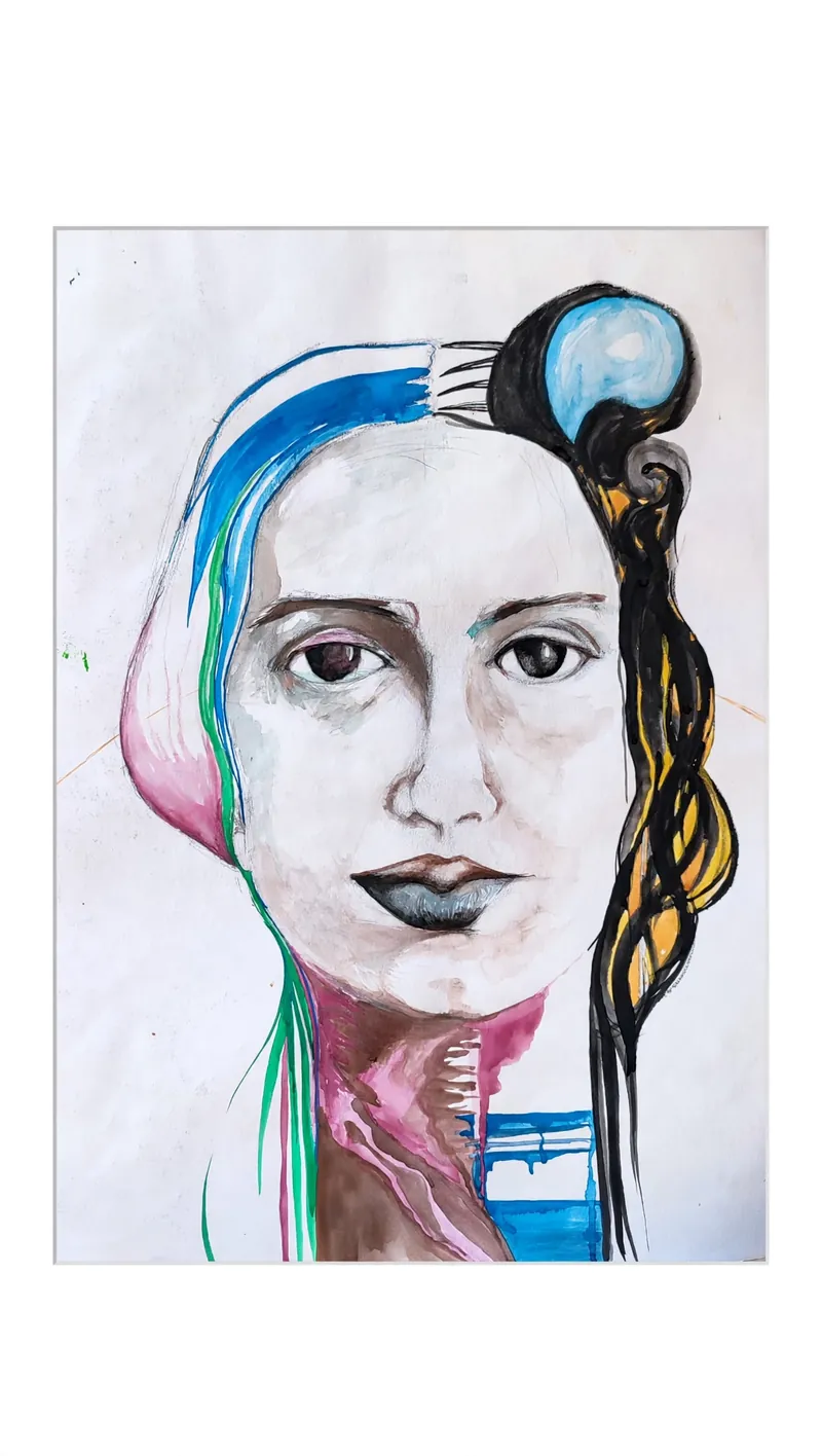 Emily Dickinson — suluboya portre