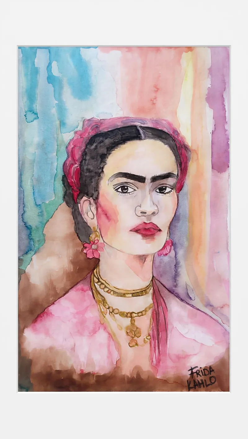 Frida Kahlo — suluboya portre